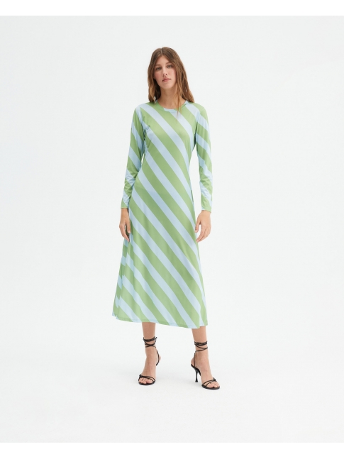 Vestido midi Slide verde Vestido midi Slide verde