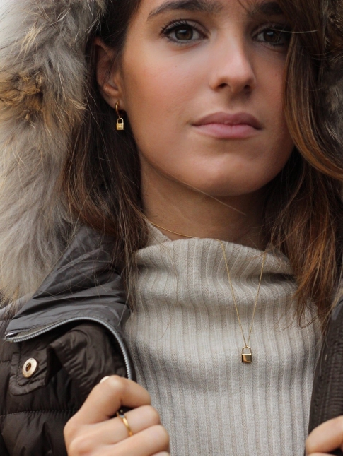 COLLAR TB LOCK PLATA COLLAR TB LOCK PLATA