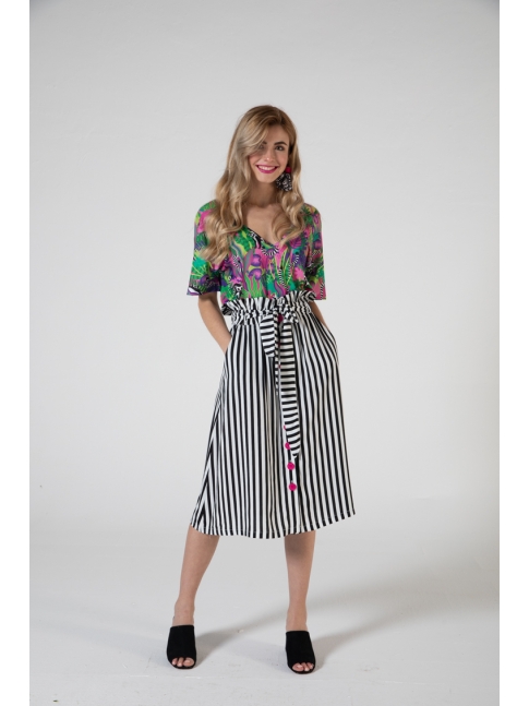 Falda midi rayas lazada Falda midi rayas lazada