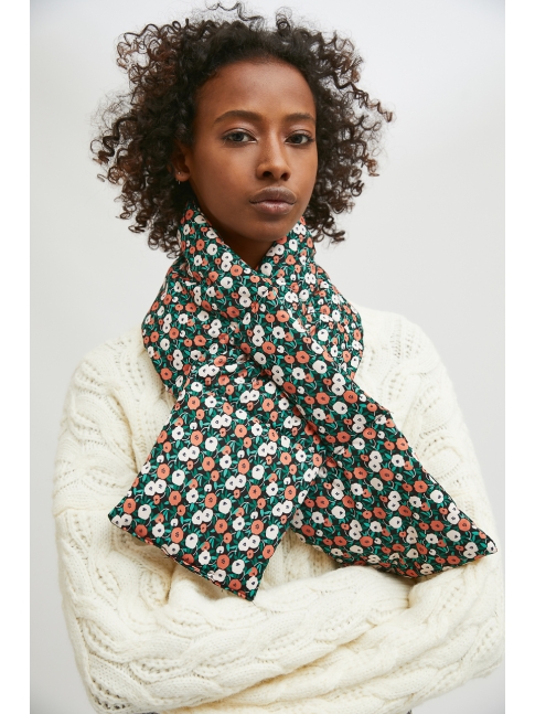 Bufanda acolchada estampado floral Bufanda acolchada estampado floral
