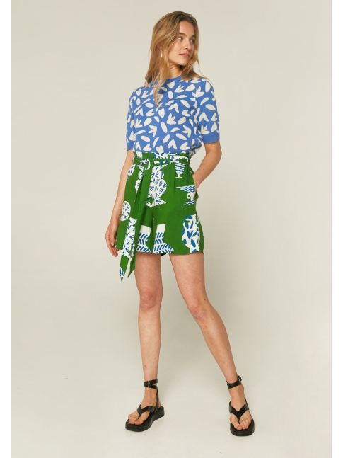 Short verde jarrones Short verde jarrones