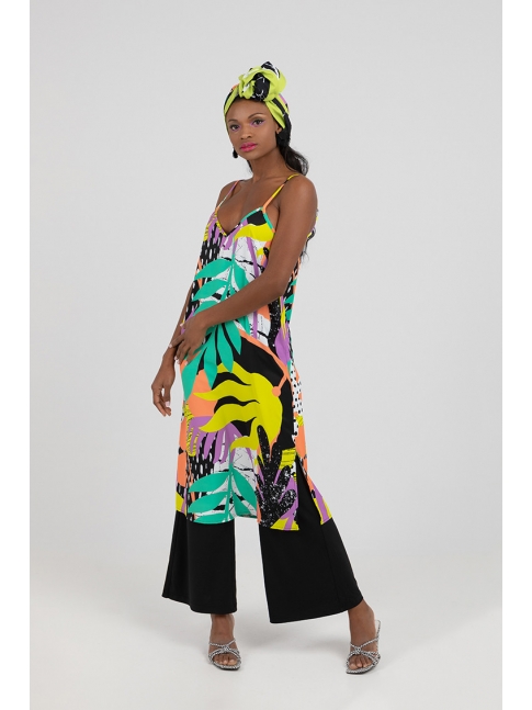 Vestido lencero tropical Explórame Vestido lencero tropical Explórame