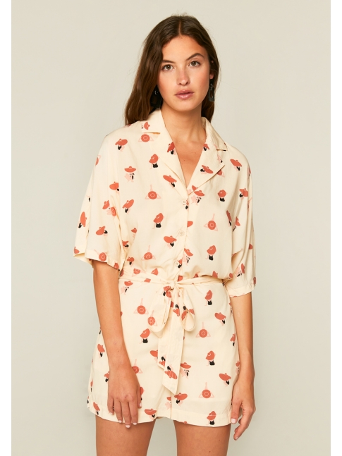 Mono corto camisero pamelas Mono corto camisero pamelas